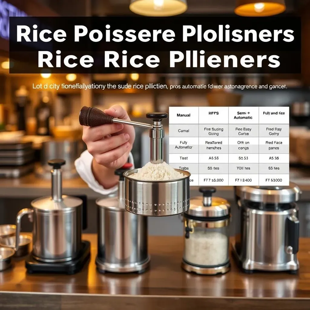 Choosing the Right Rice Polisher for Your Fried Rice Needs