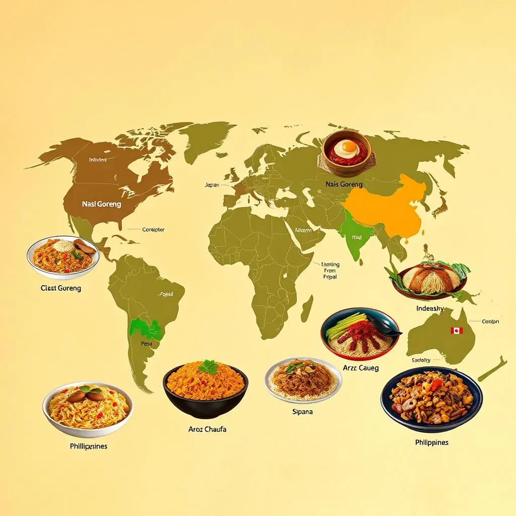 Exploring Global Variants of Fried Rice in Traditional Cooking