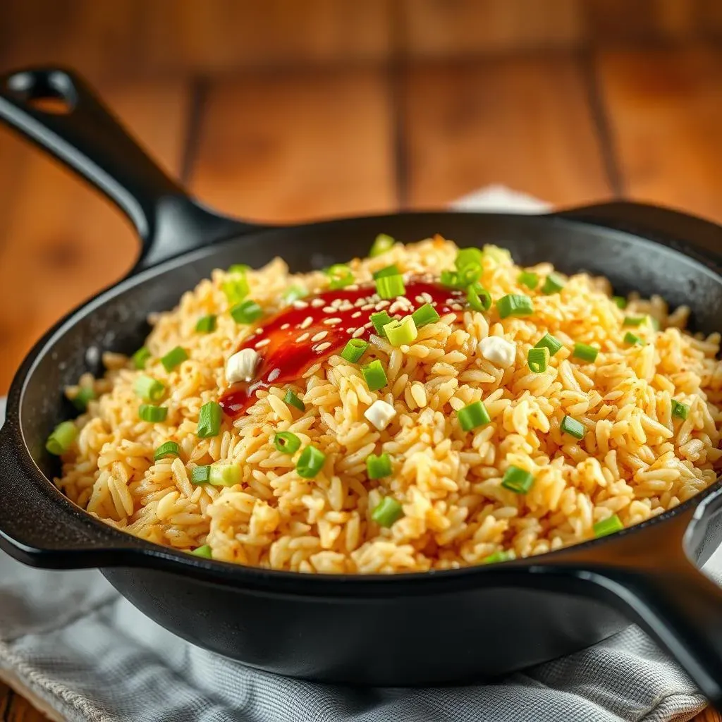 StepbyStep Fried Rice Recipe in a Cast Iron Skillet